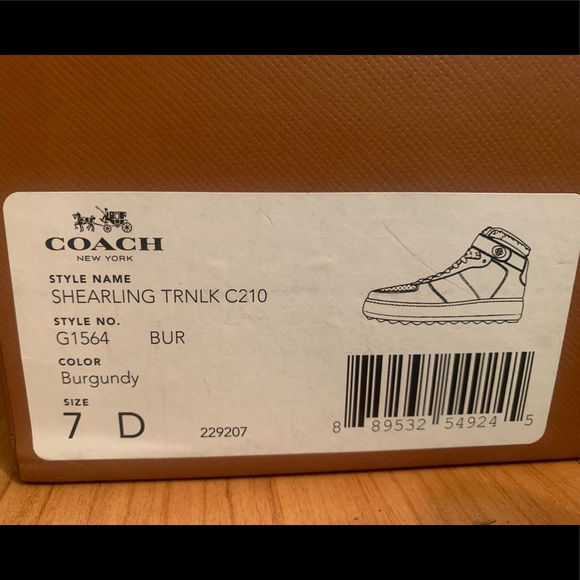 New COACH Shearling mens sneakers - Picture 12 of 12